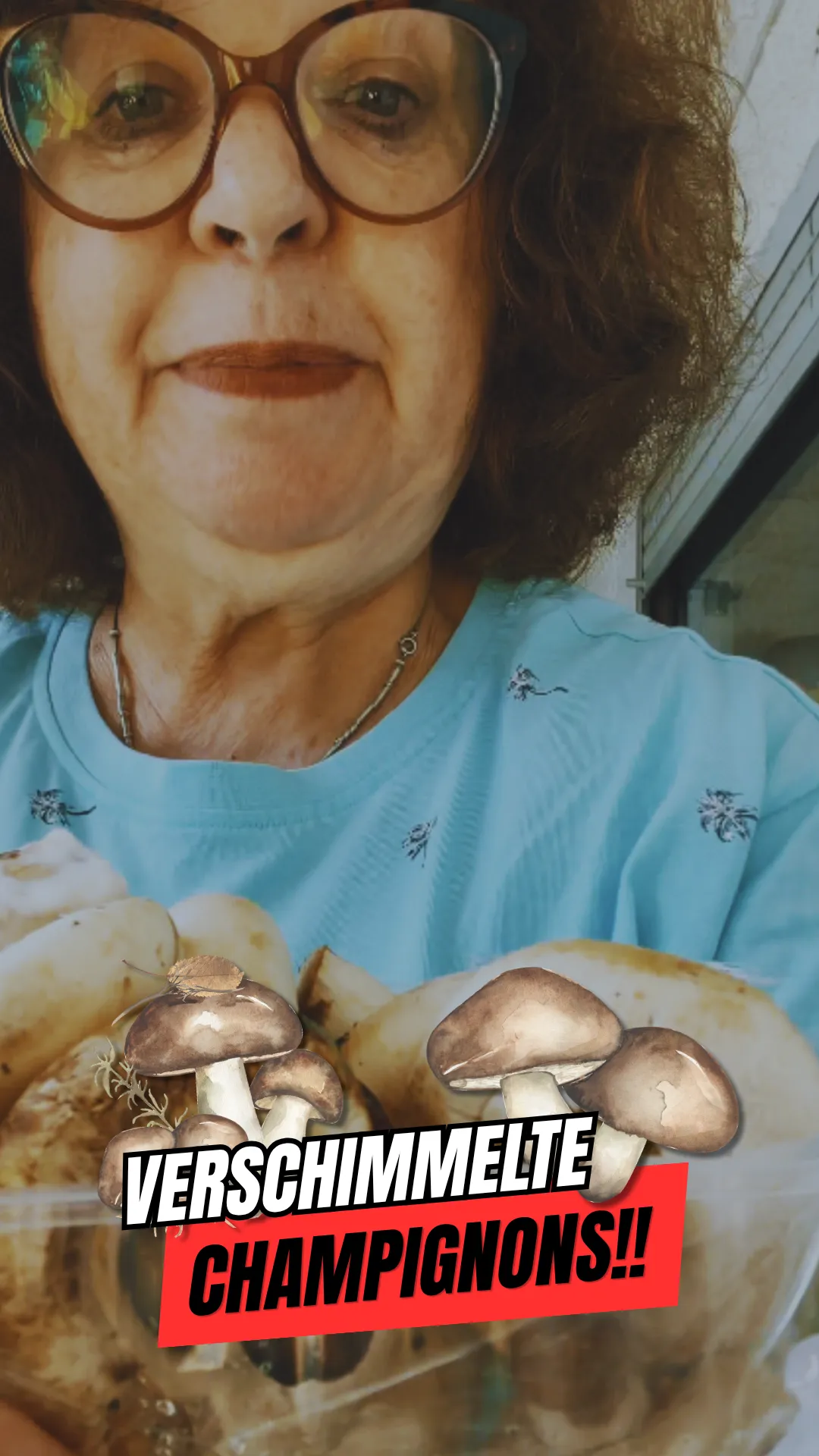 Verschimmelte Champignons